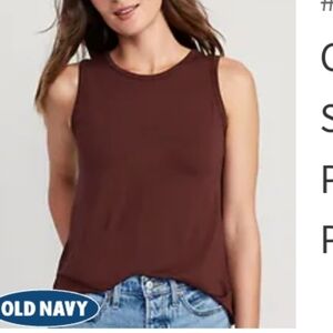 Luxe Sleeveless Swing Tank Top Xxl Burgandy